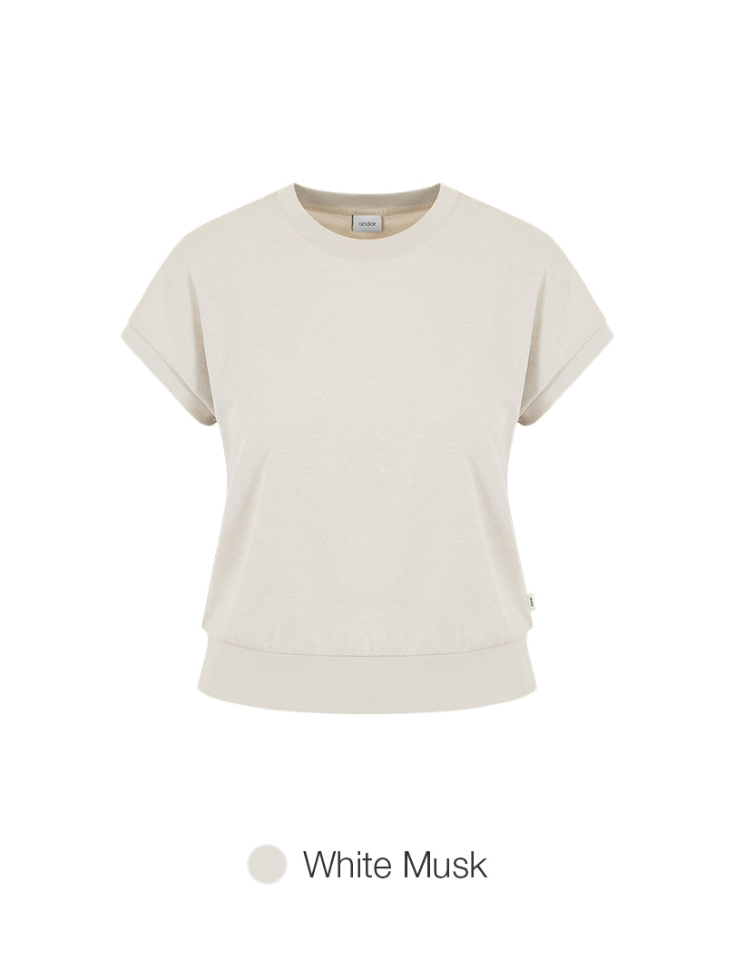 [SET] airy Fit Short Sleeve Sweatshirt & airy fit Wide Pants