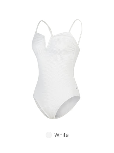 V Cut One-Piece Swimsuit