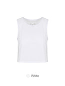 jacquard Mesh Cropped Sleeveless Cover-Up
