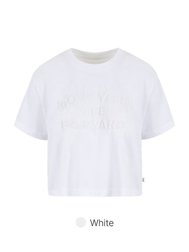 Airessential Move Your Life Forward Cropped Short Sleeve