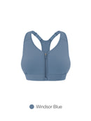 Running Racerback Front-Zip Bra
