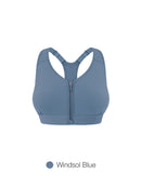 Running Racerback Front-Zip Bra