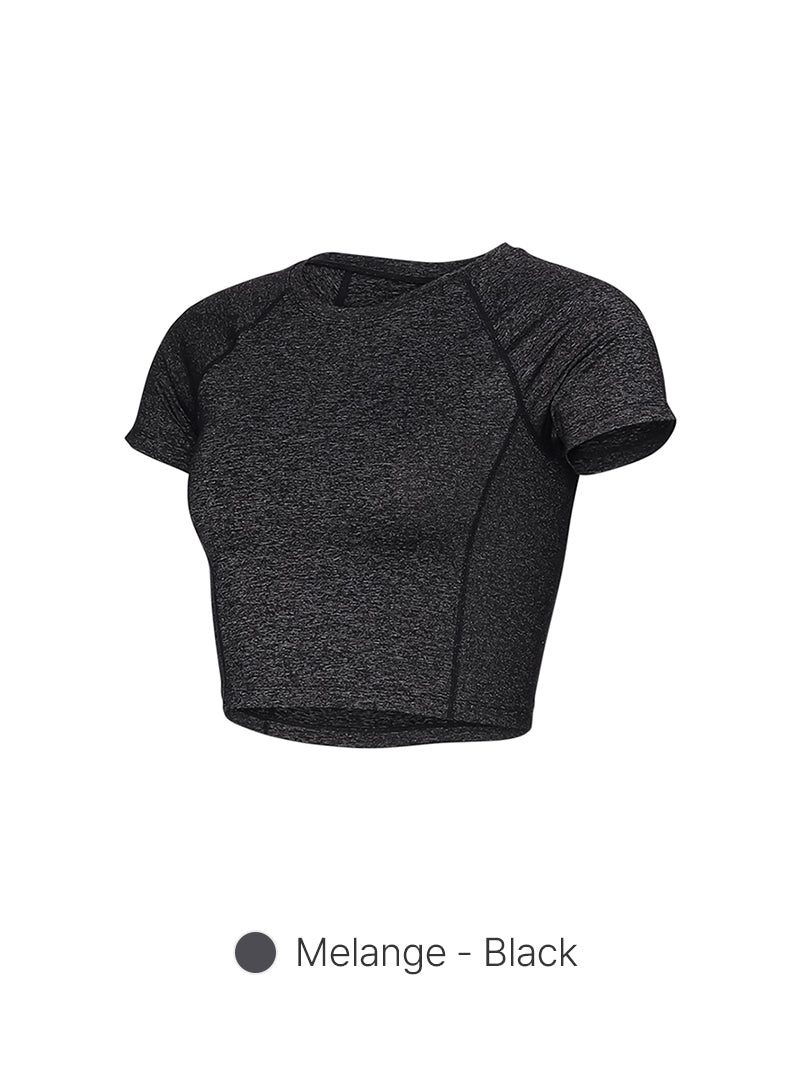 [3 FOR S$100] Airtouch Pace Cropped Short Sleeve