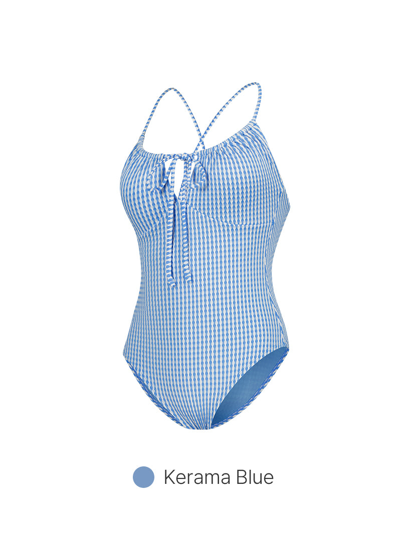 Tie Front One-Piece Swimsuit