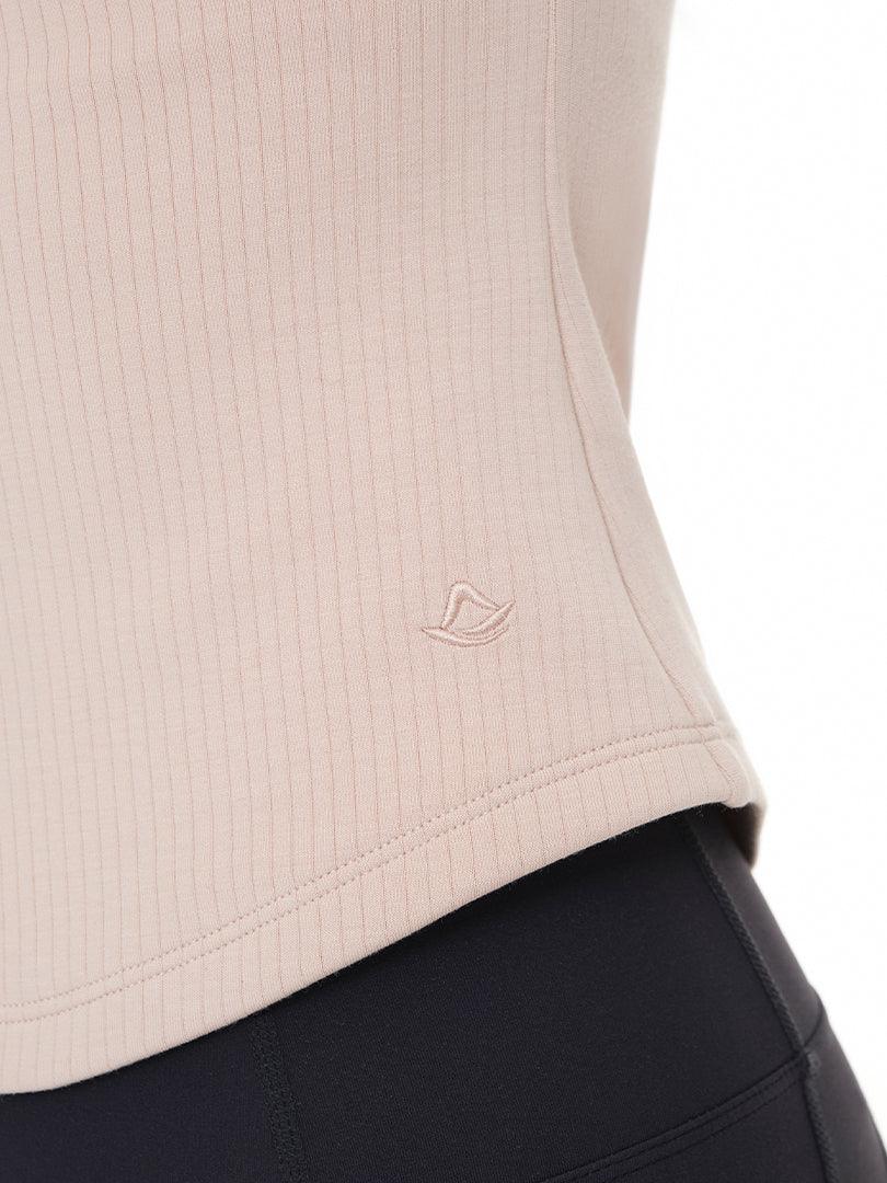 Fresh Ribbed Wrap Short Sleeve