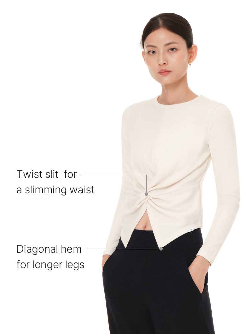 Wonderknit Twist Split Long Sleeve