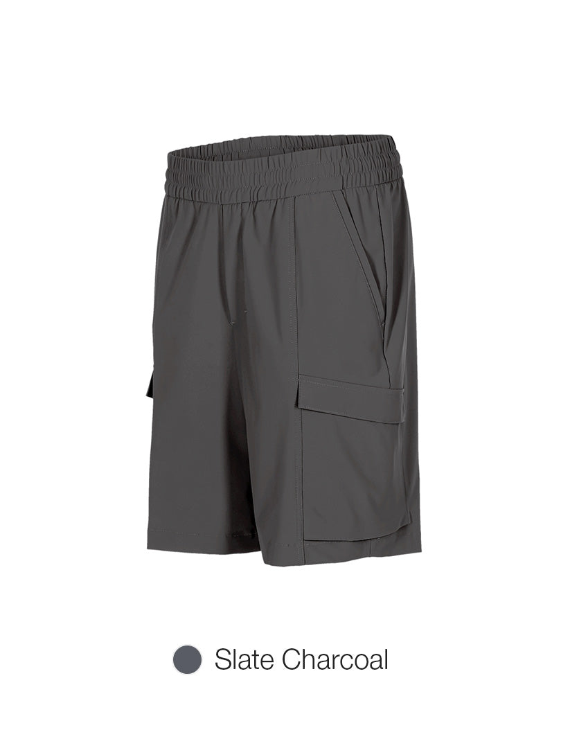 [SET] Men's Airy Fit Short Sleeve & Cargo Shorts